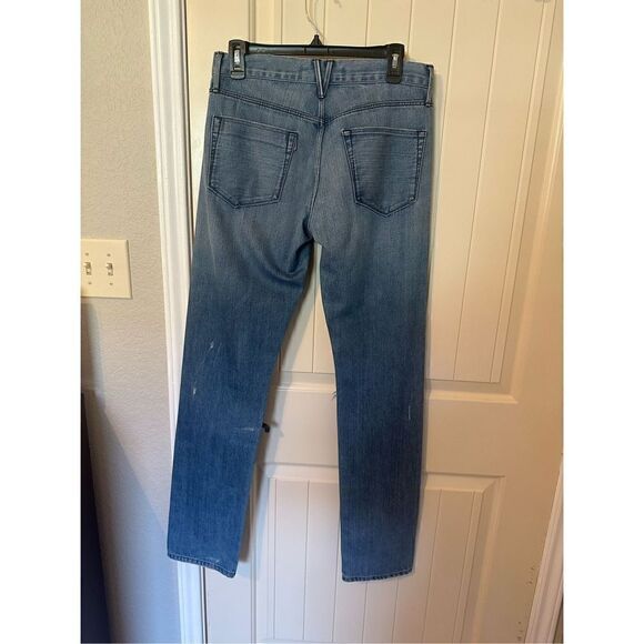 3x1 Distressed Mid Rise Straight Leg Button Fly Jeans - Size 30 - M4RS10272 - Picture 6 of 10